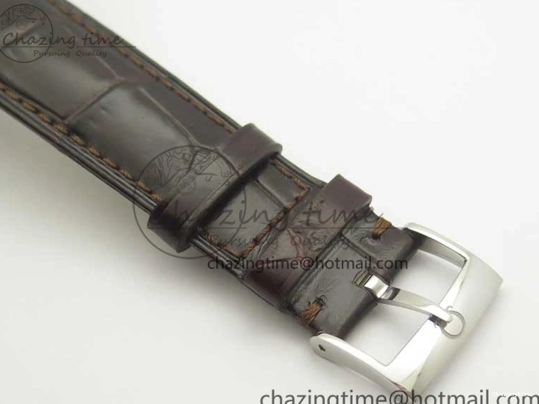 0329 Original De Ville Prestige Small Second TWF 1:1 Best Edition Gray Dial on Black Leather Strap MIYOTA 8036